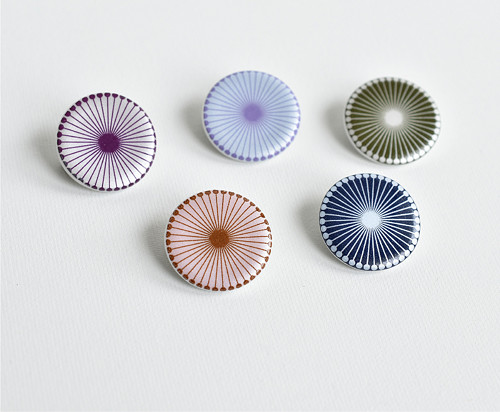 Porcelánová brož - Circle — foto 2