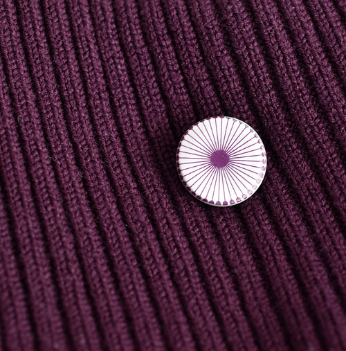 Porcelánová brož - Circle — foto 5
