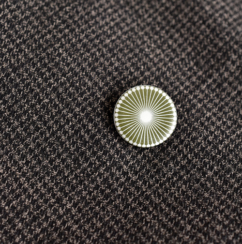 Porcelánová brož - Circle — foto 6