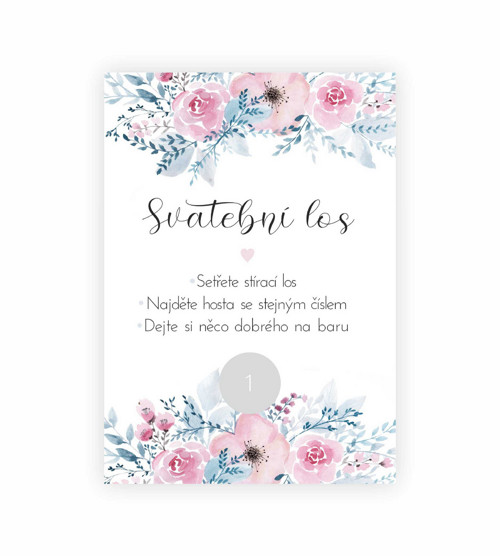 Svatební stírací los — foto 2