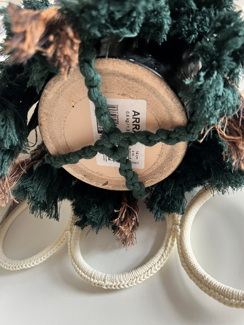 Boho závěs na květináč — foto 2