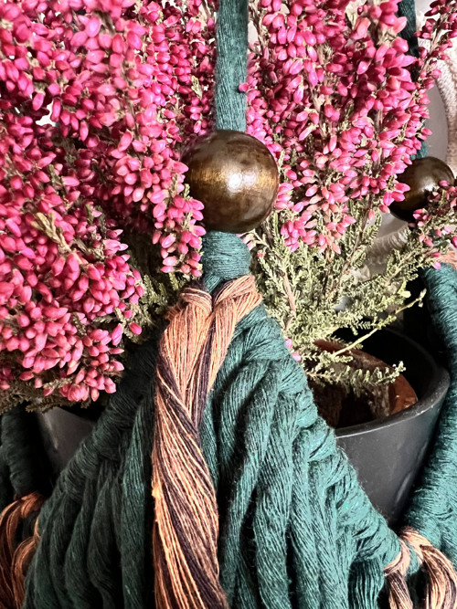Boho závěs na květináč — foto 6