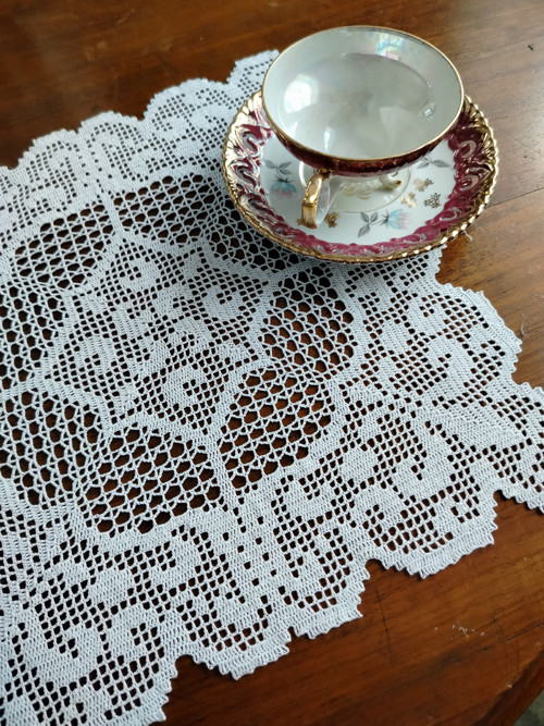 Háčkovaná čtvercová dečka Ornament — foto 2