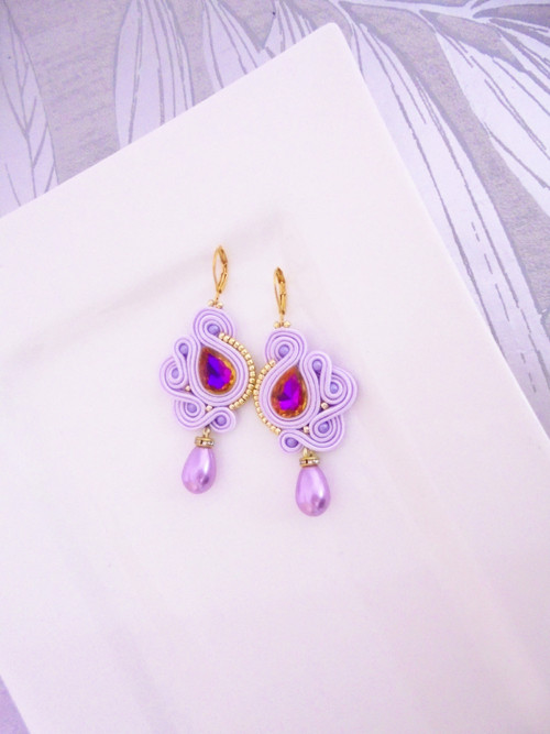 Soutache náušnice — foto 2