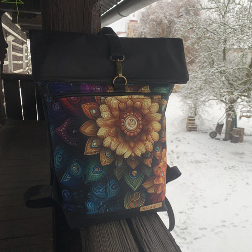 Barevné mandaly 3. + přední kapsa na zip — foto 3