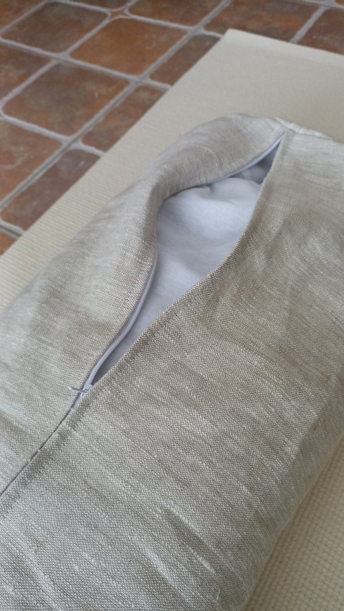 Pohankový jógový válec, lněný — foto 3