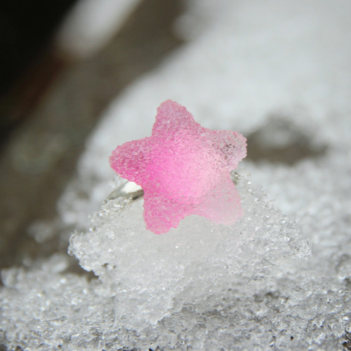 Cukrová hvězdička bonbon, dětský prstýnek — foto 2
