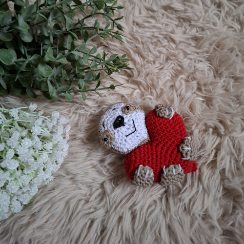 Háčkovaná brož lenochod — foto 5