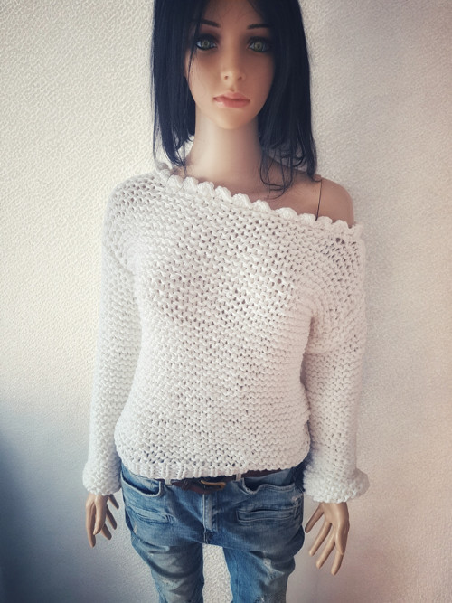 Biely pulóver — foto 2