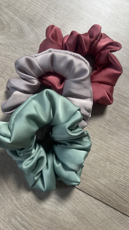Scrunchies- světlá mocca — foto 5
