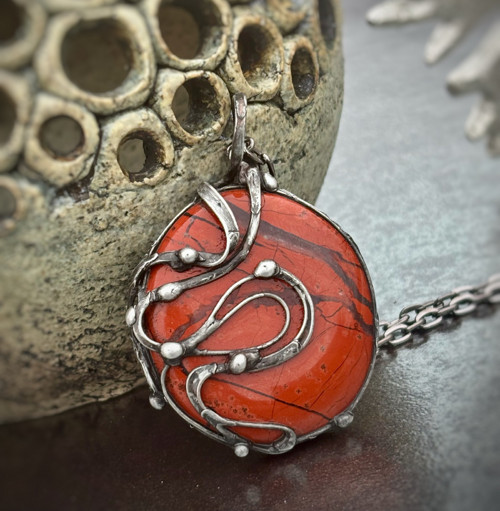 Amulet - jaspis červený (C54) — foto 2