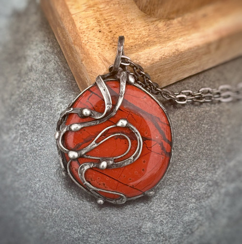Amulet - jaspis červený (C54) — foto 4