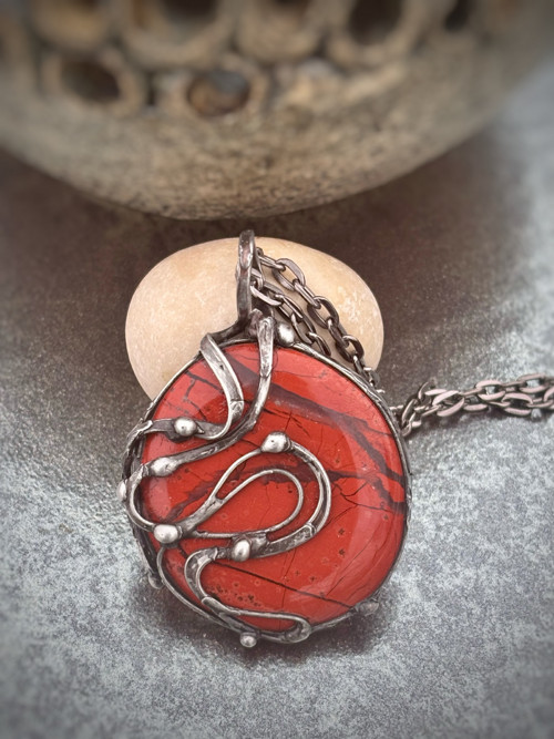 Amulet - jaspis červený (C54) — foto 5