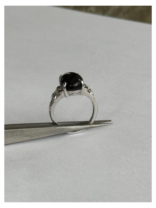 Stříbrný prsten Gold OBSIDIAN — foto 3