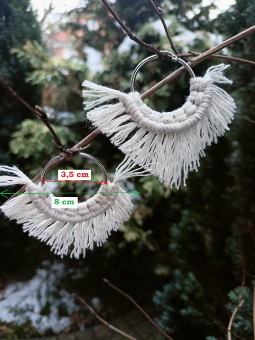 Boho kruhové náušnice — foto 2