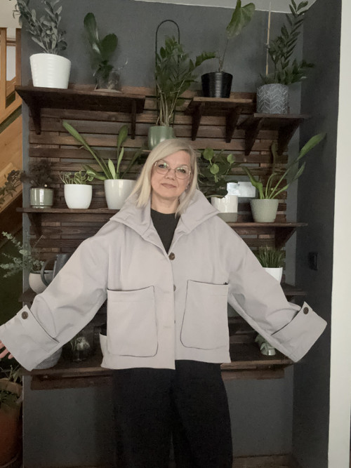 Šedá bunda softshellová — foto 5