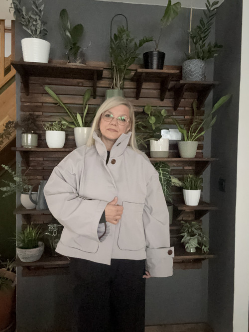 Šedá bunda softshellová — foto 2
