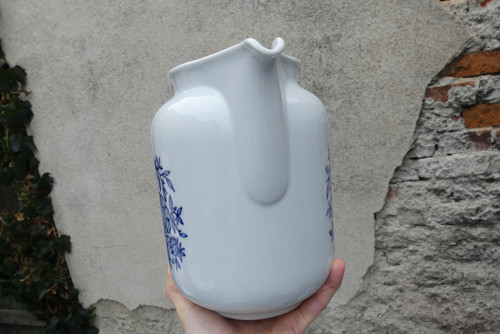 Modrý dotek...porcelánový džbán, Československo — foto 4