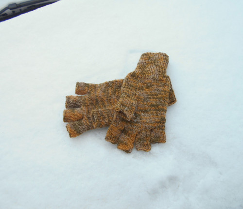 Bezprsťáky melír vlna polyakryl — foto 2
