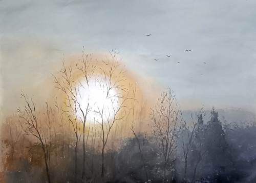 Obraz Večerní slunce — foto 2