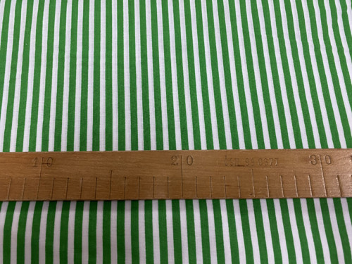 Metráž - zelený a bílý proužek - šíře 150cm — foto 2