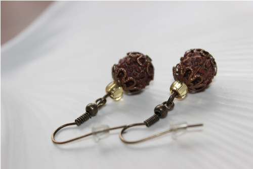 Rudraksha. Náušnice — foto 5