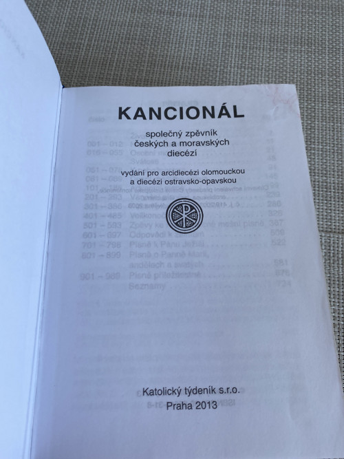 Nepromokavý obal na Kancionál — foto 2