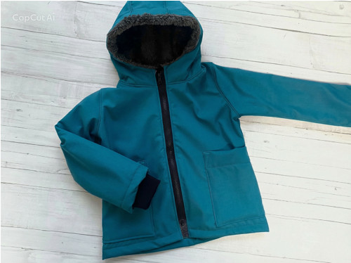 Softshell bunda dětská ZIMNÍ S BERÁNKEM v. 74-152 — foto 2