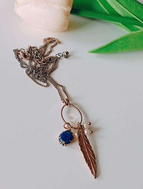 Pěkný vintage náhrdelník, boho style — foto 2