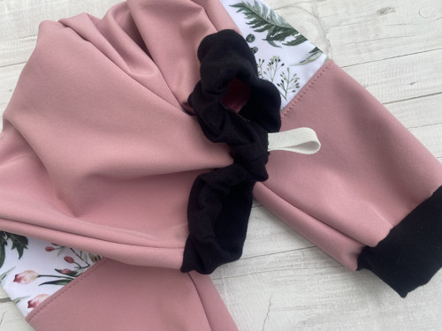 Softshell kalhoty podzim Růžičky na bílé — foto 3