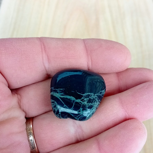Obsidián pavoučí, tromlovaný č. 14 — foto 3