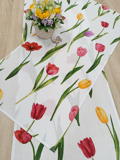 Štóla ( Tulipány 38 x 84 cm ) — foto 3