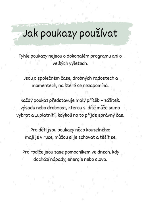Poukazy pro krásné chvíle – 15 poukazů v PDF — foto 2