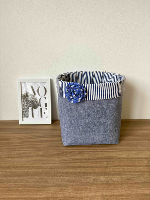 Úložný koš Jeans flower — foto 2