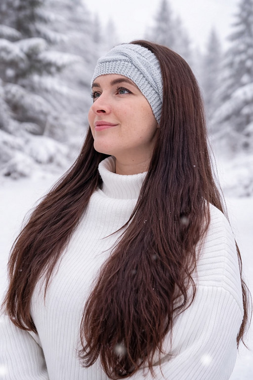 Čelenka dámská stříbrošedá — foto 2
