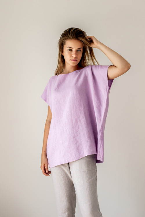 Lněný Square top — foto 3