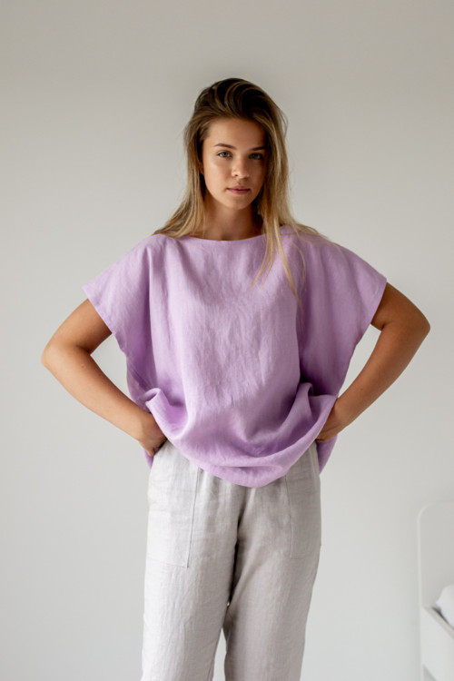 Lněný Square top — foto 4