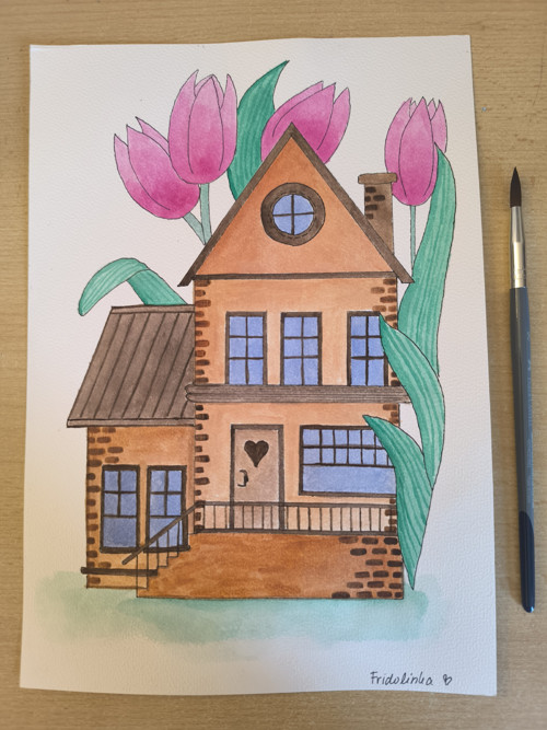 Domeček s tulipány — foto 2