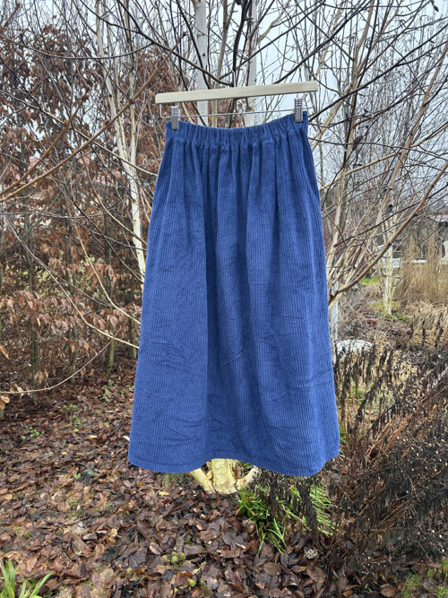 Sukně Manšestr Dark Cobalt — foto 2