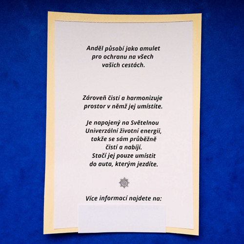 Ametystový anděl - do auta (1a) — foto 3
