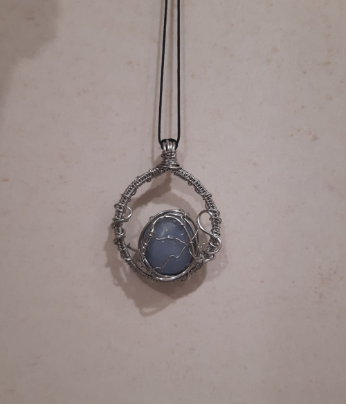 Přívěsek / talisman s angelitem — foto 5