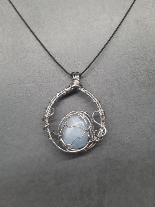 Přívěsek / talisman s angelitem — foto 3