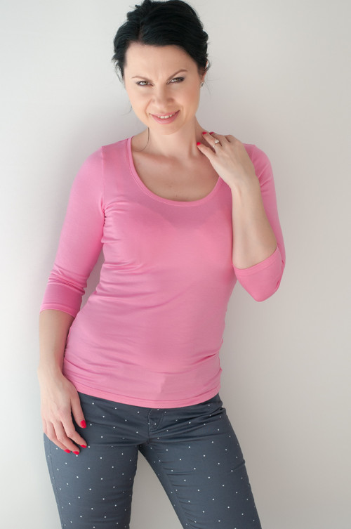 Dámské tričko fialkovomodré — foto 2