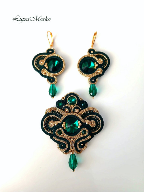 Arika soutache / sutaš brož — foto 6