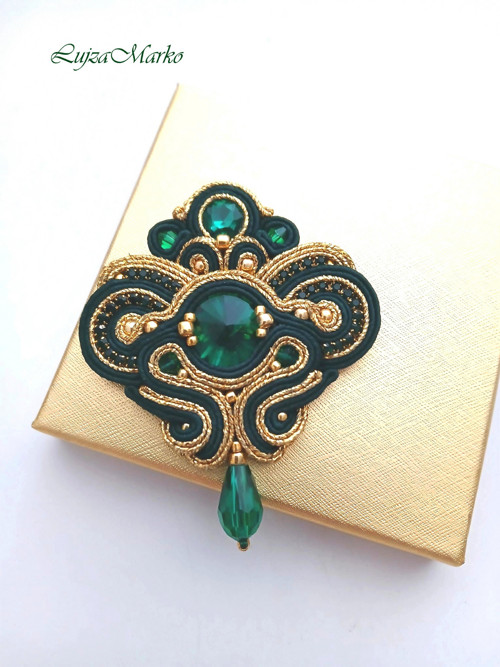 Arika soutache / sutaš brož — foto 5