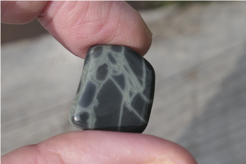 Obsidián pavoučí (19 mm) V2240 — foto 3