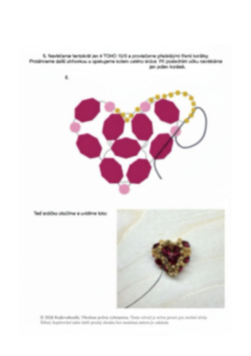 Princeznin Valentýnský prsten PDF návod — foto 2