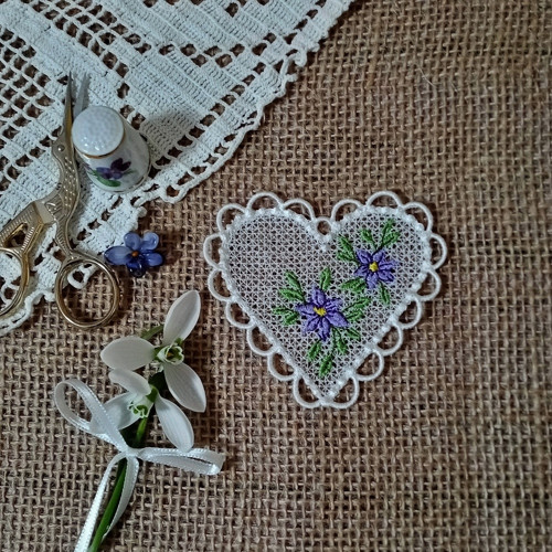 Vyšívací vzory - Krajková srdce 4 E-BOOK — foto 5