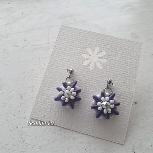 Náušnice Violet — foto 2