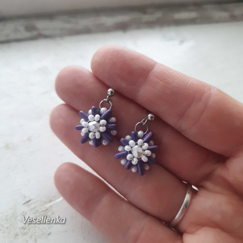 Náušnice Violet — foto 3
